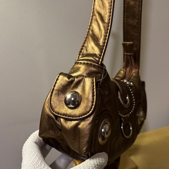 Metallic Bronze Shoulder Bag - Picture 5 of 8